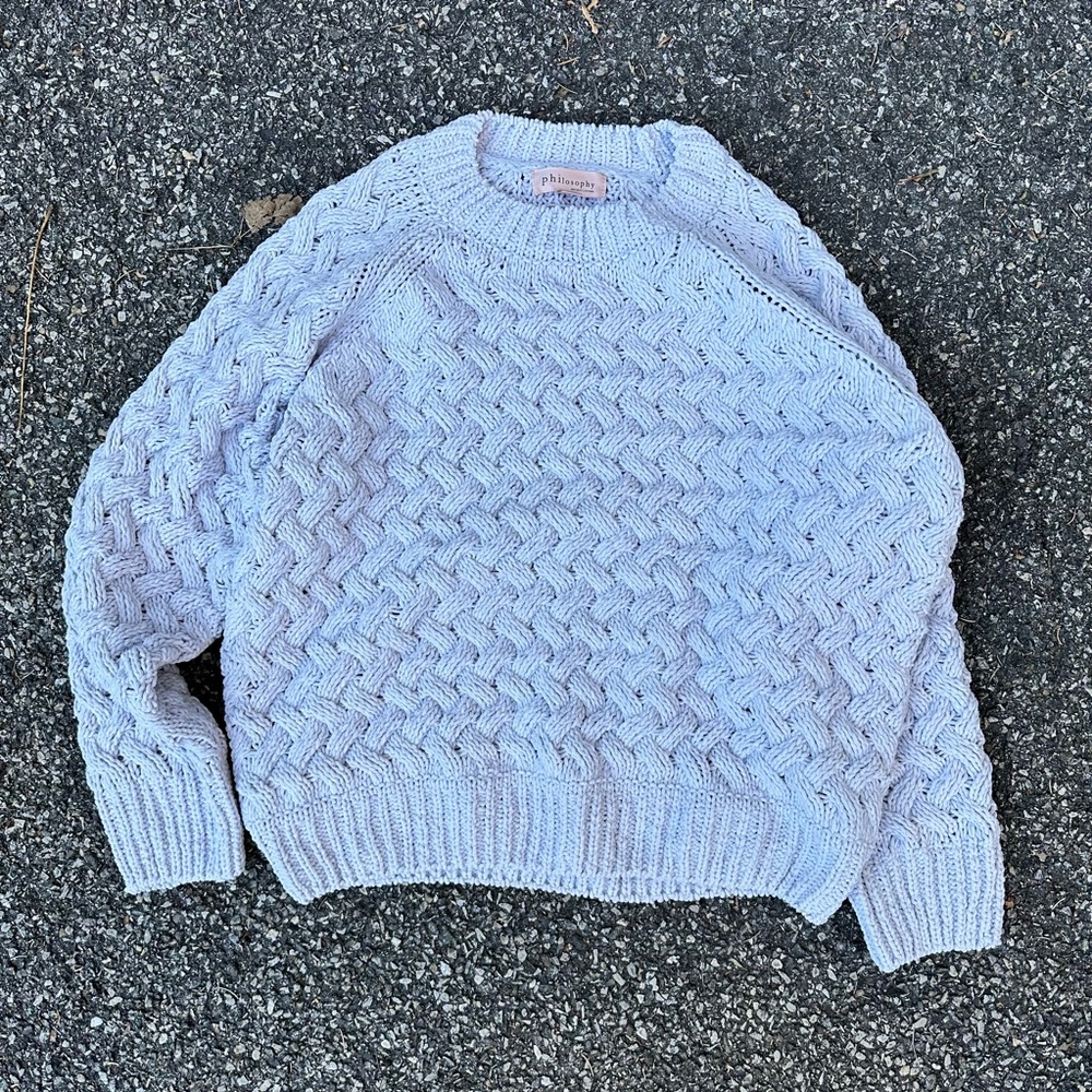 PHILOSOPHY LIGHT BLUE SWEATER